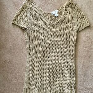 Ann Taylor Loft Acrylic woven t-shirt